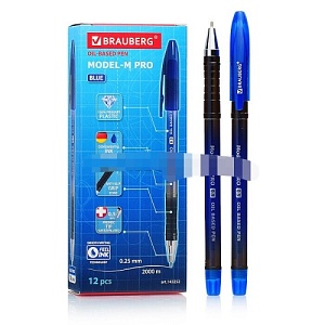 Ручка шариковая масляная "Model-M PRO", синяя, узел 0,5 мм, линия письма 0,25 мм,